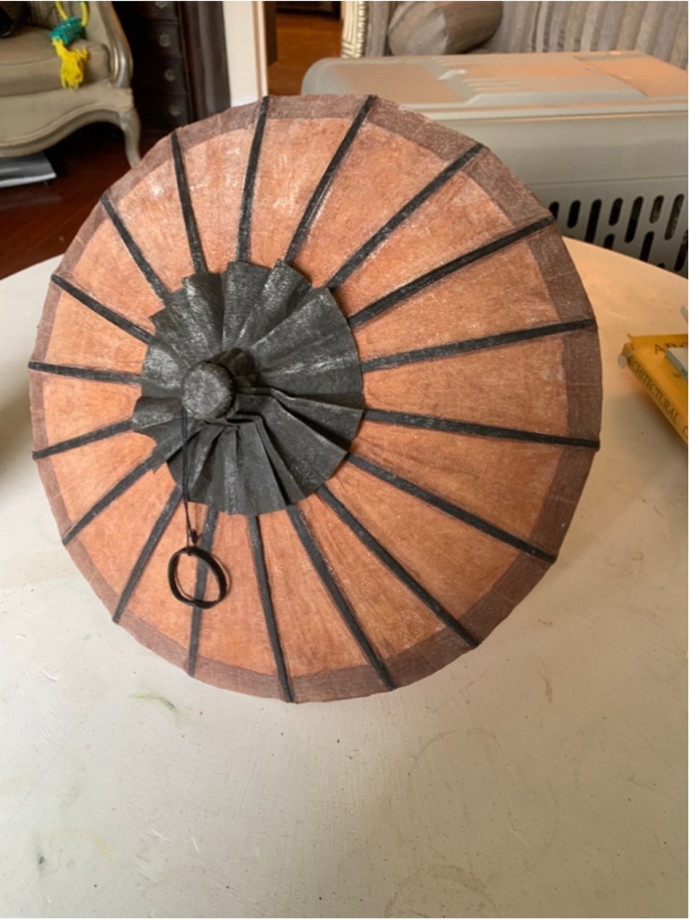 Paper parasol Brown black One Size